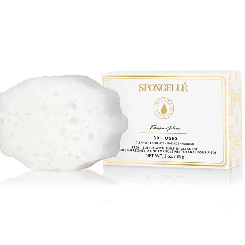 SPONGELLE FREESIA PEAR CLEANSING PEDI BUFFER